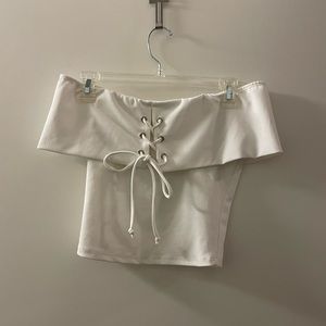 Fashion Nova Tie Front Top